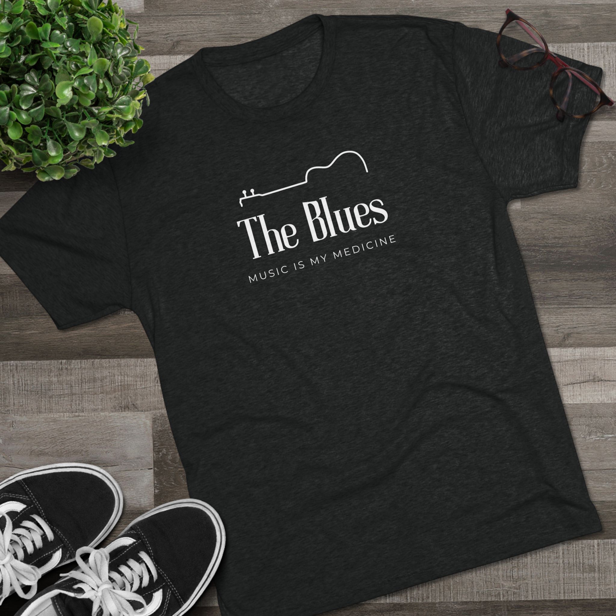 The Blues | Tri-Blend Crew Tee - Image 3